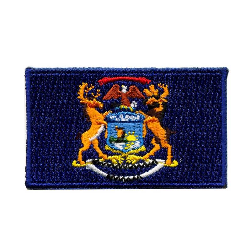 Michigan Lansing Amerika USA US Bundesstaaten Patch Aufnäher Aufbügler 0045 von hegibaer