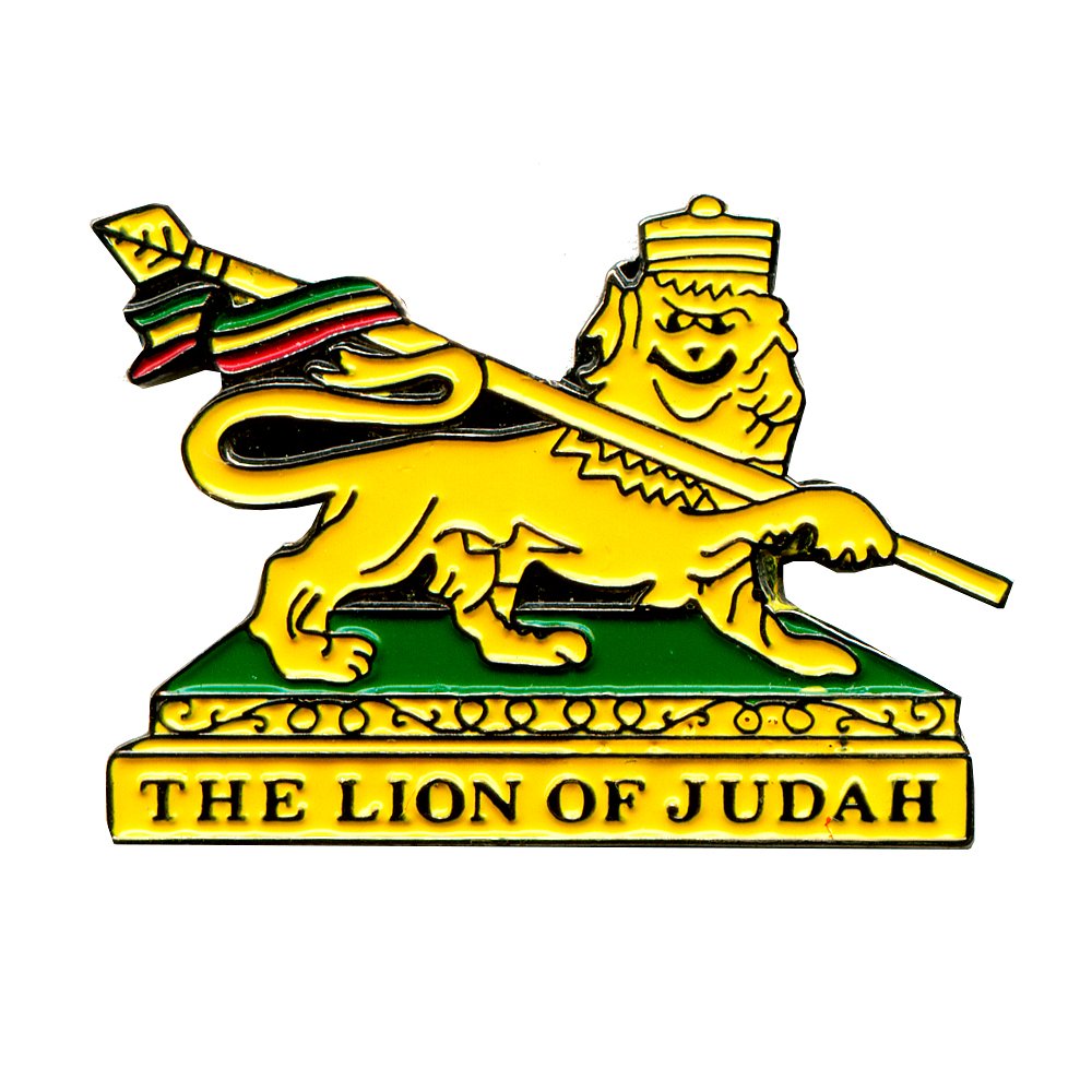 The Lion of Judah Löwe Judas Metall Button Badge Pin Anstecker 0709 von hegibaer