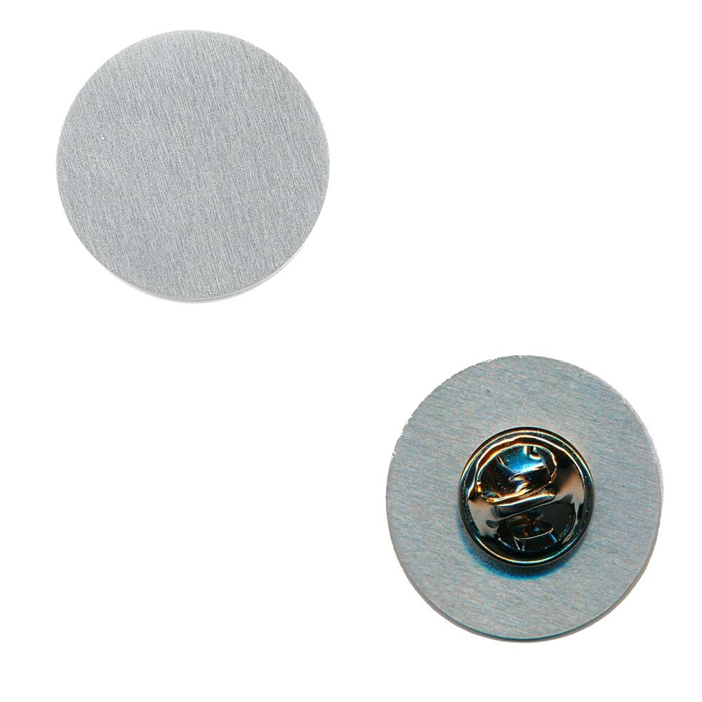 hegibaer 10 Pinrohlinge 24 mm (Neu) Blanko Metall Button Badge Pin Anstecker 0811 von hegibaer