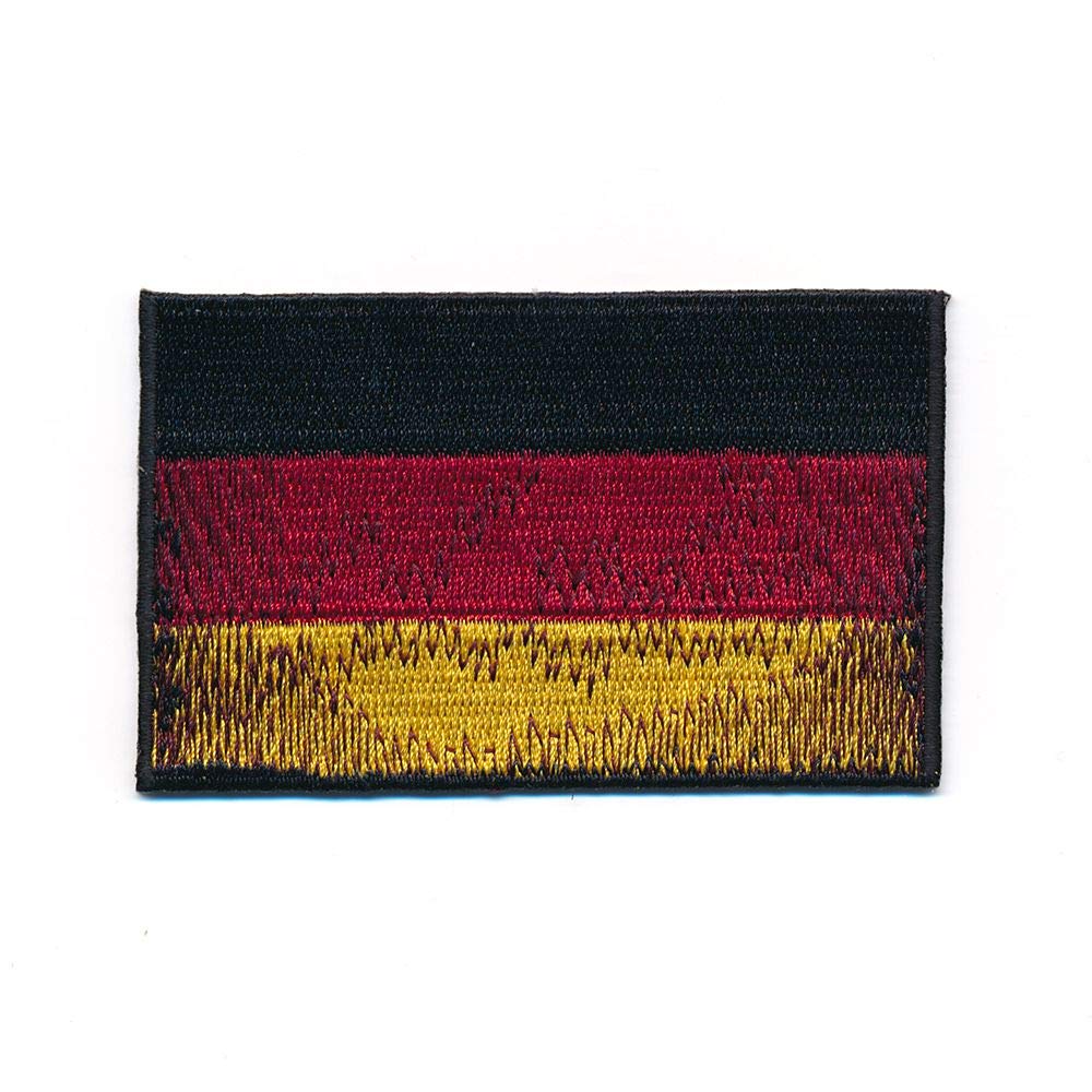 hegibaer 30 x 20 mm Deutschland Retro Flagge Old Germany Aufnäher Aufbügler 1170 Mini von hegibaer