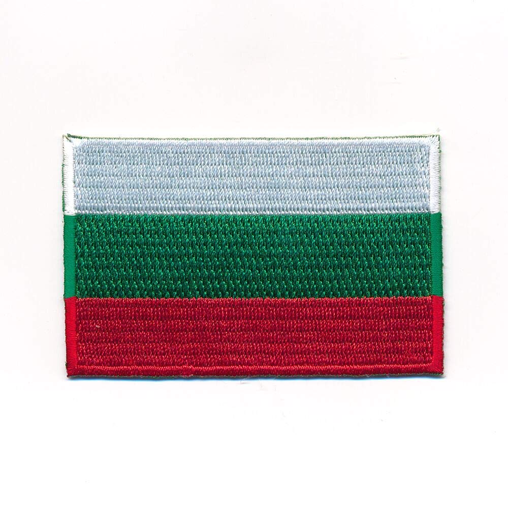 hegibaer 60 x 35 mm Bulgarien Flagge Sofia Europa Flag Patches Aufnäher Aufbügler 1155 B von hegibaer