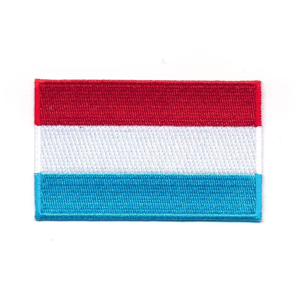 hegibaer 60 x 35 mm Großherzogtum Luxemburg EU Flagge Aufnäher Aufbügler Patch 1172 B von hegibaer