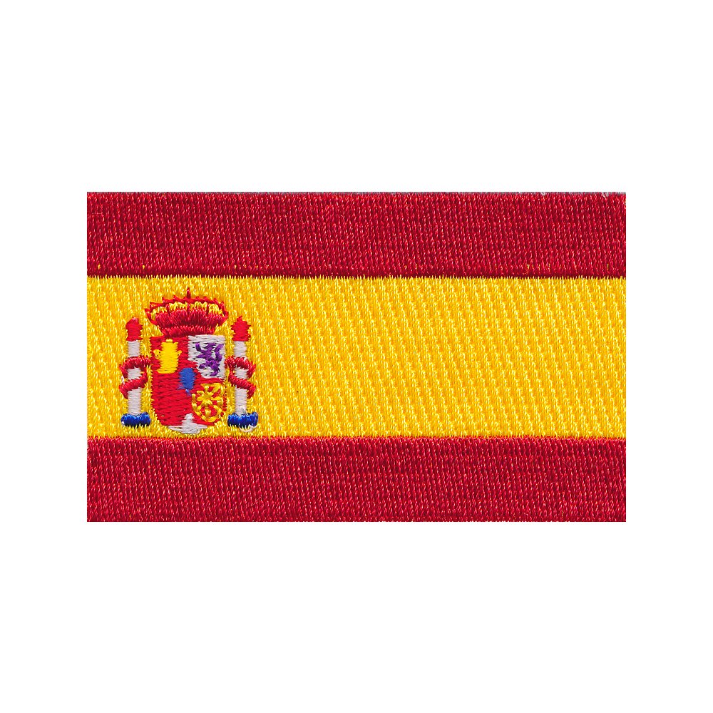 hegibaer 80 x 50 mm Spanien Flagge Spain Flag Barcelona Patch Aufnäher Aufbügler 0678 X von hegibaer