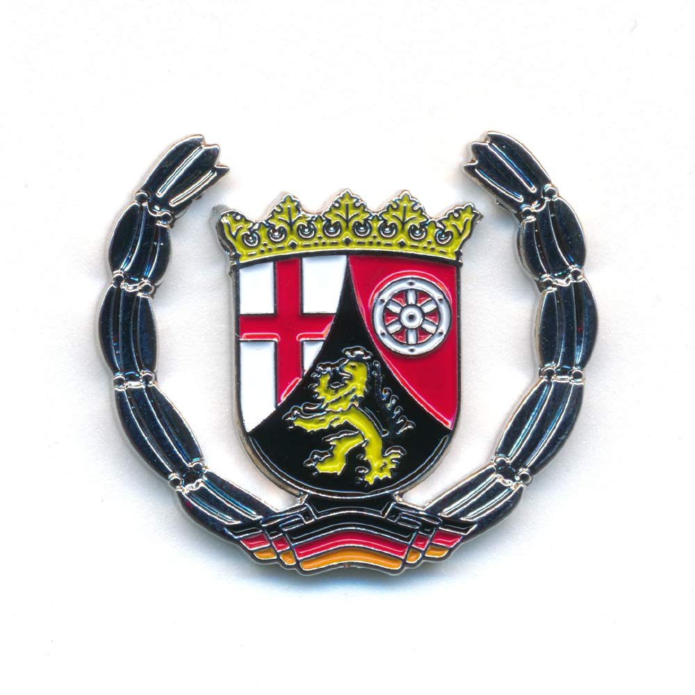 hegibaer Land Rheinland-Pfalz Wappen Mainz Koblenz Deutschland Badge Pin Anstecker 0923 von hegibaer