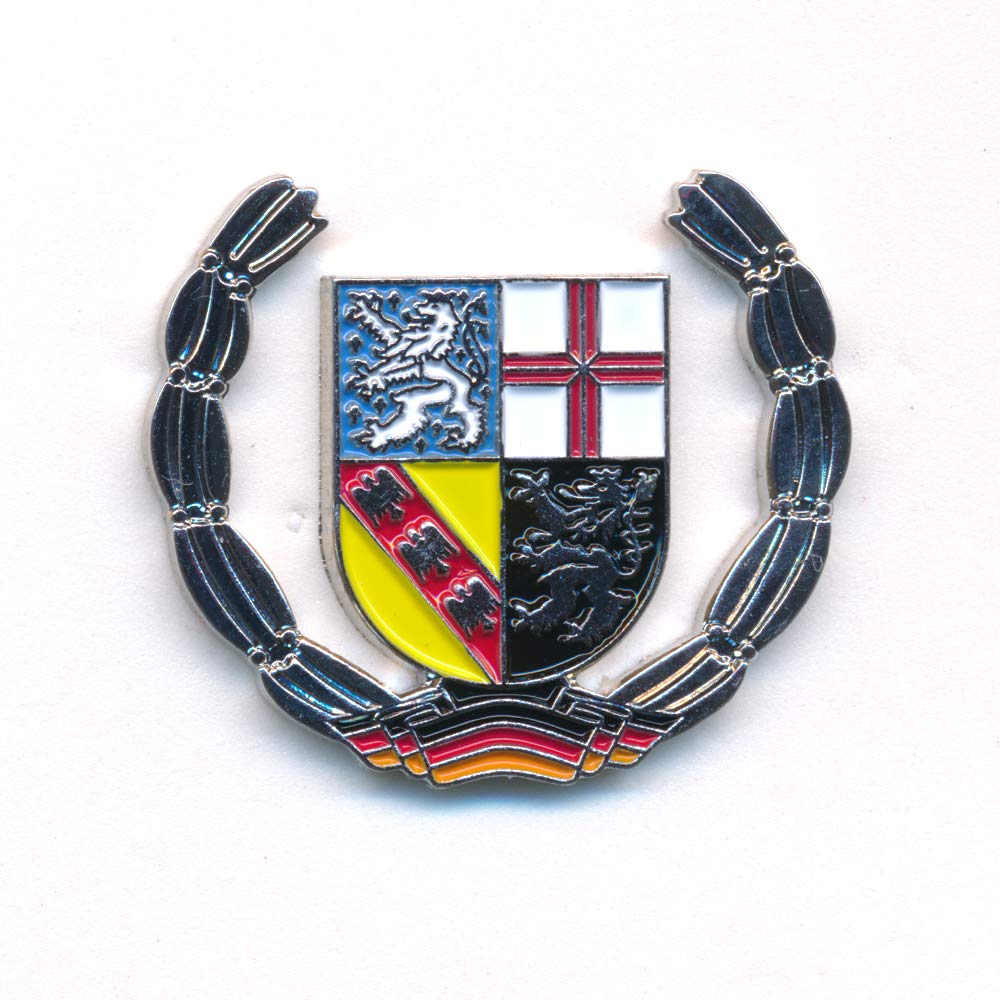 hegibaer Saarland Wappen Saarbrücken Deutschland Europa Badge Edel Pin Anstecker 0925 von hegibaer