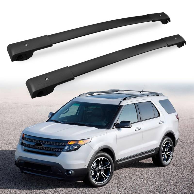 Dachträger Querstange Reling für Ford Explorer 2011-2015 (Erhöhte Seitenschienen) von heka