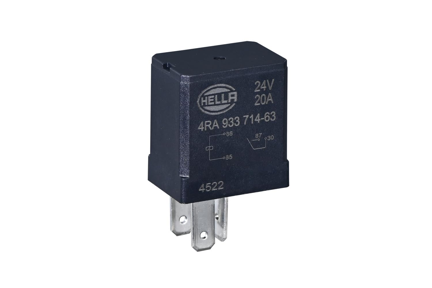 HELLA Relais, Arbeitsstrom - 24V - 4-polig - Schließer - 4RA 933 714-631 HELLA Relais, Arbeitsstrom - 24V - 4-polig - Schließer - 4RA 933 714-631 von Hella
