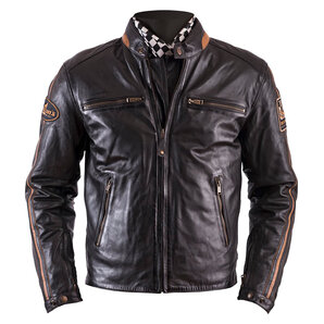 Helstons Ace Rag Lederjacke Braun von Helstons