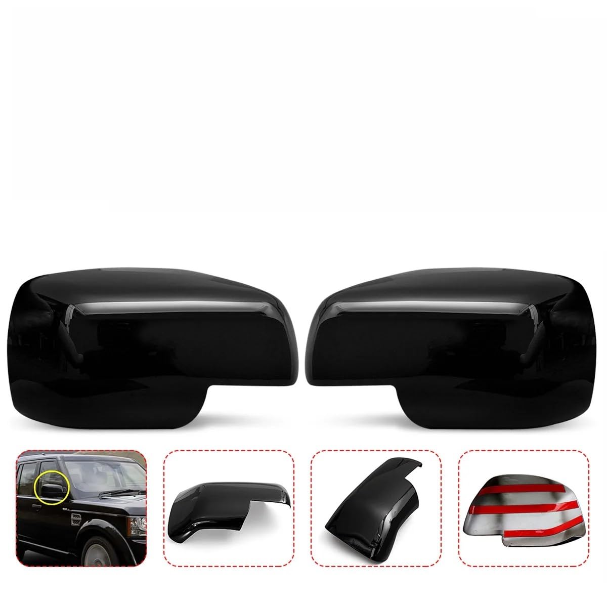 Außenspiegel Abdeckung Auto-Seitentür-Rückspiegel-Abdeckkappe Für Discovery 3 2005 2006 2007 2008 2009 Außenspiegel Abdeckung Auto-Seitentür-Rückspiegel-Abdeckkappe Für Discovery 3 2005 2006 2007 2008 2009 von hgudyr
