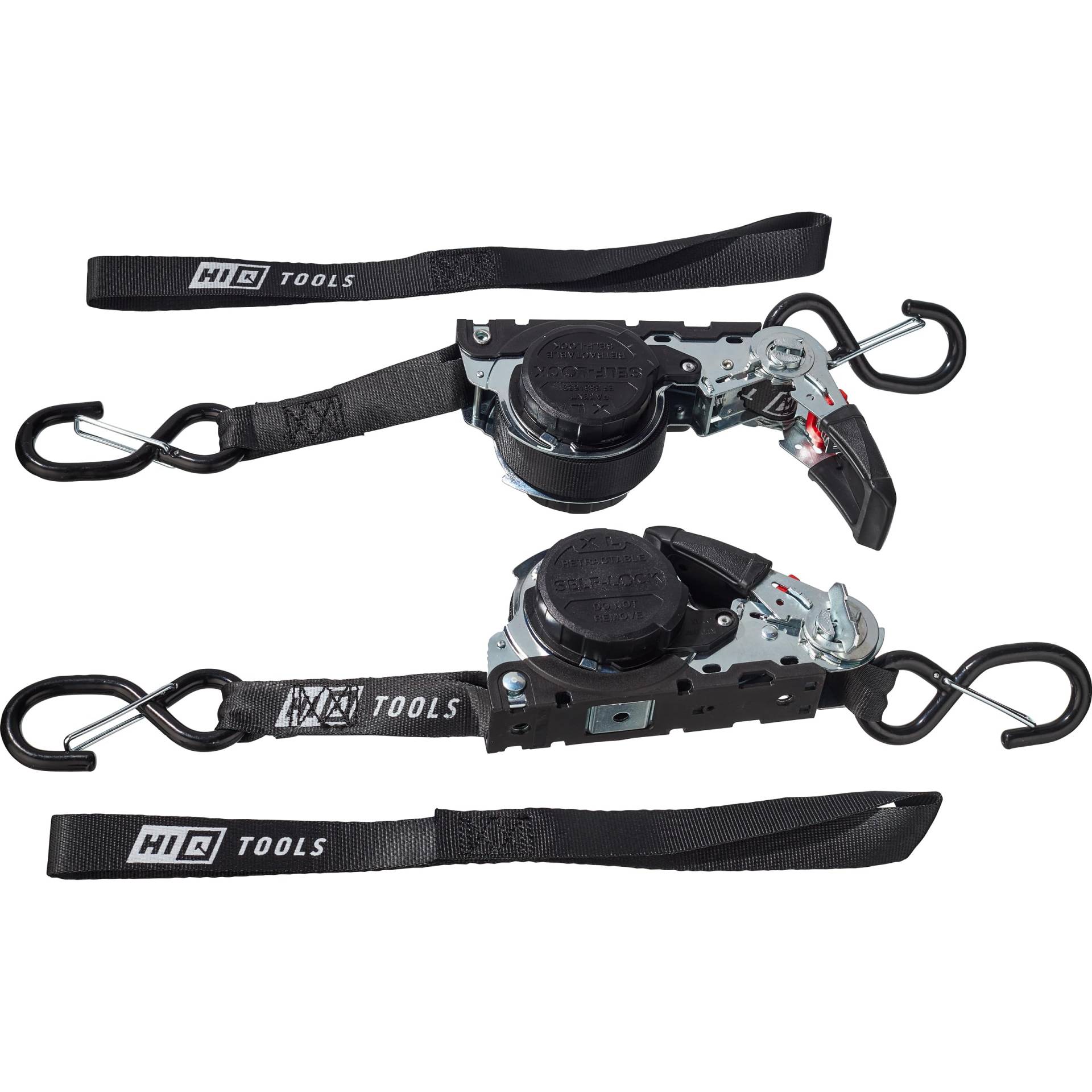 Hi-Q Tools 2-Fach Automatik Spanngurte - 2er Pack Schwere Lasten Transport Gurt - Mit S-Haken + 2 Schlaufen - Pflichtschleppgurt, Verzurrgurt für Motorrad, Fahrrad, Zurrkraft LC 350 daN Hi-Q Tools 2-Fach Automatik Spanngurte - 2er Pack Schwere Lasten Transport Gurt - Mit S-Haken + 2 Schlaufen - Pflichtschleppgurt, Verzurrgurt für Motorrad, Fahrrad, Zurrkraft LC 350 daN von hi-Q Tools