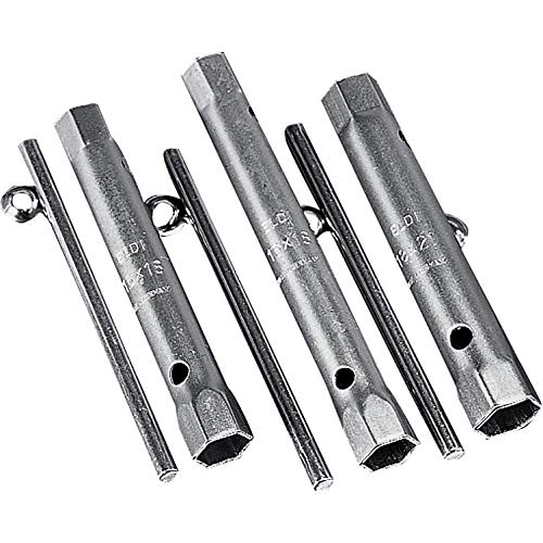 Hi-Q Tools Werkzeug Tool Motorrad Werkzeug Tools Zündkerzenschlüssel für 18/21mm, 150mm, Unisex, Multipurpose, Ganzjährig, Stahl, Silber von hi-Q Tools