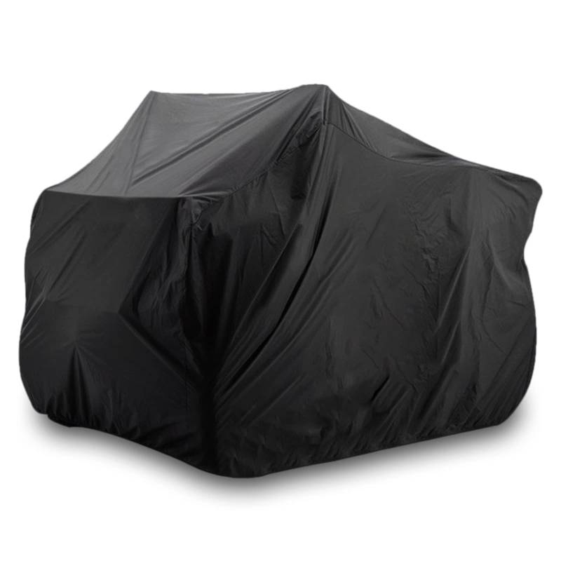 ATV Abdeckplane Fahrzeug Abdeckung XXL, Wasserdicht strapazierfähig Outdoor Abdeckung Schutz Cover 210D, ATV Cover Universal, Upgraded Four Wheeler Cover, 220cmx98cmx106cm (Schwarz) von hifrom