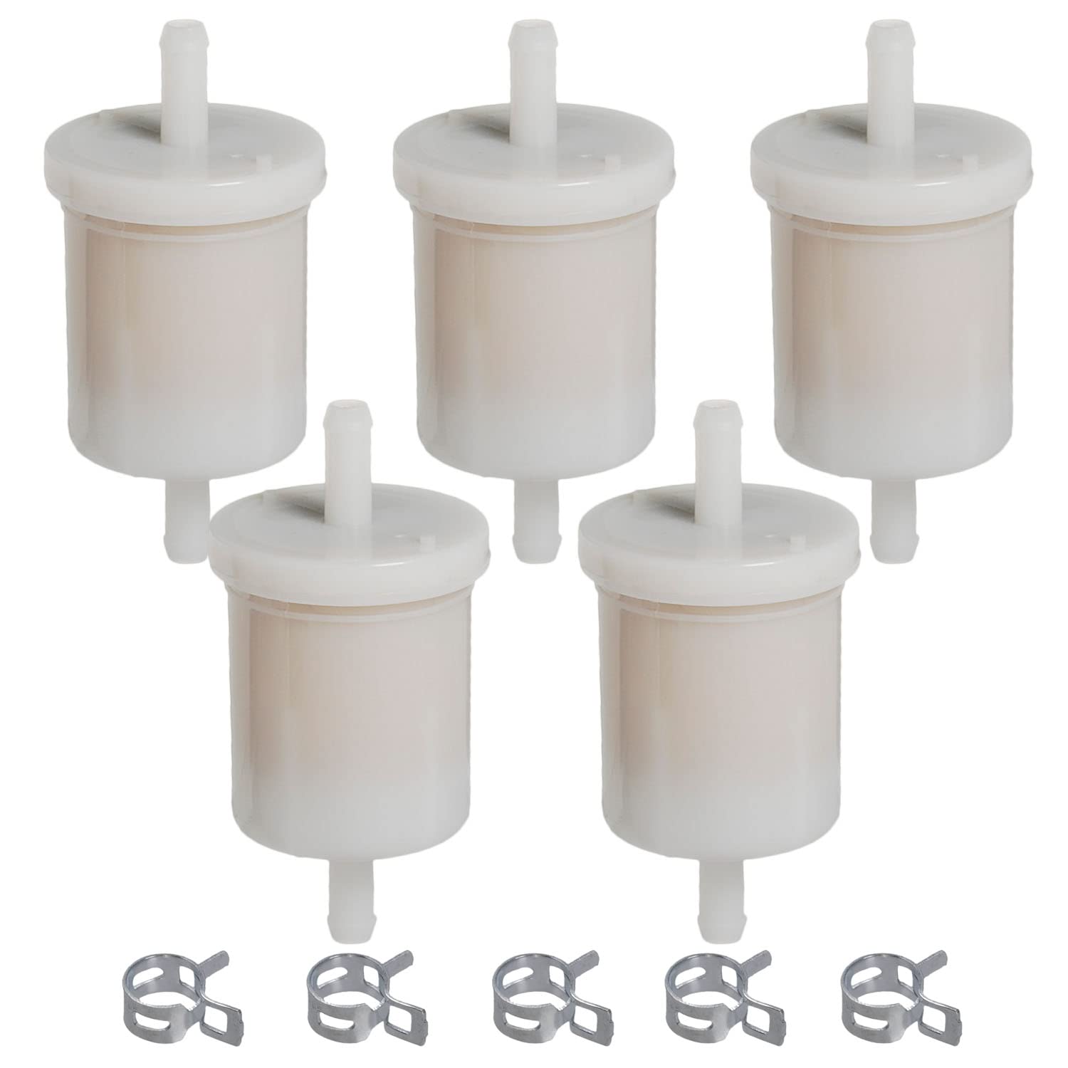 HIFROM (Pack of 5) Fuel Filter Clamps Compatible with Kubota 12581-43012 12581-43010 BX22D BX23D BX25 BX1870 BX1860 BX1800D BX1500D BX2200D BX2370 GR2100 GF1800 von hifrom