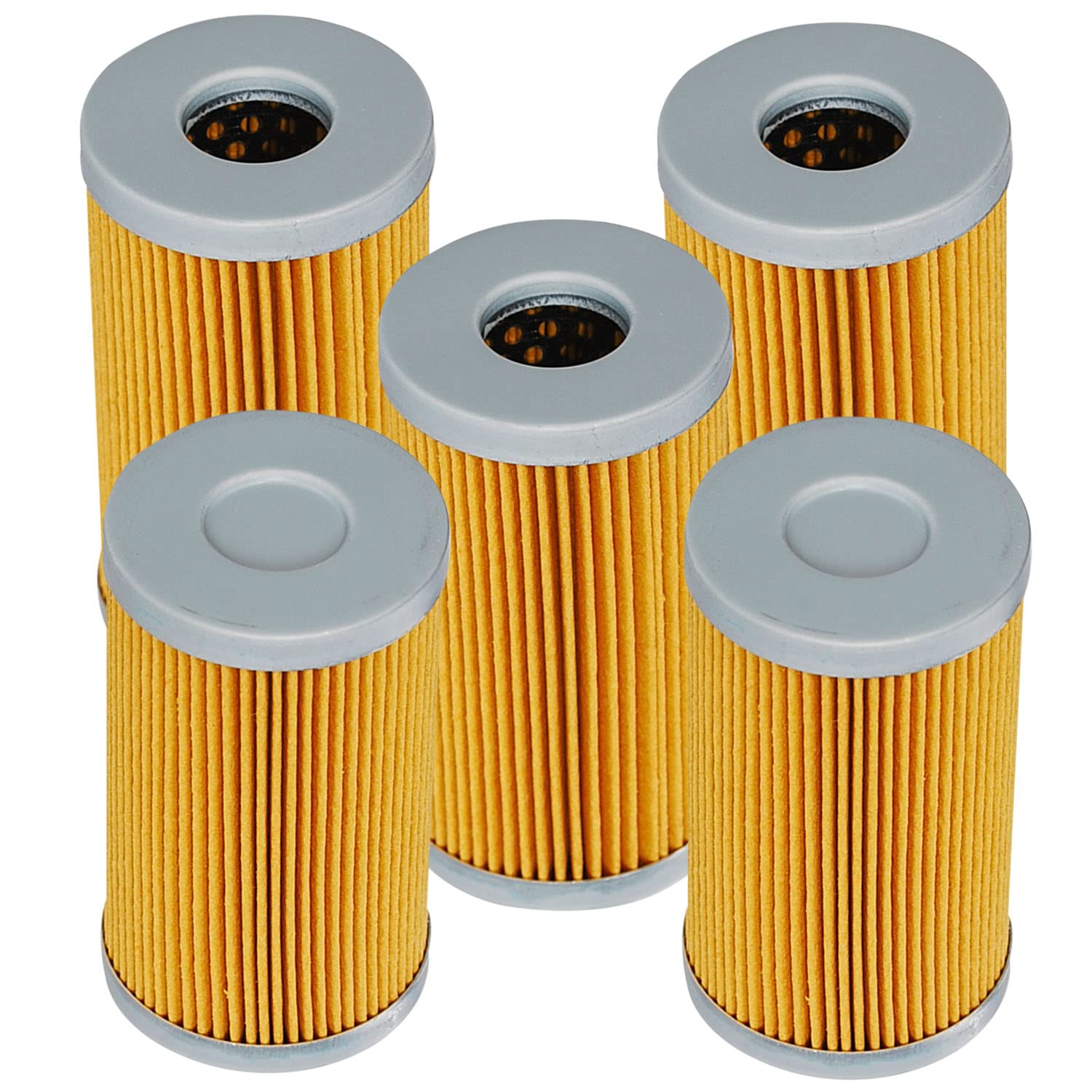 HIFROM (Pack of 5) Fuel Filter Element 1A001-43160 15521-43160 Compatible with Yanmar Engine 3TN82E 3TN84E 3TNE84 3TNE88 4TN82E 4TN84E 4TNE88 FX42 F46D FX285 FX305 FX335 von hifrom