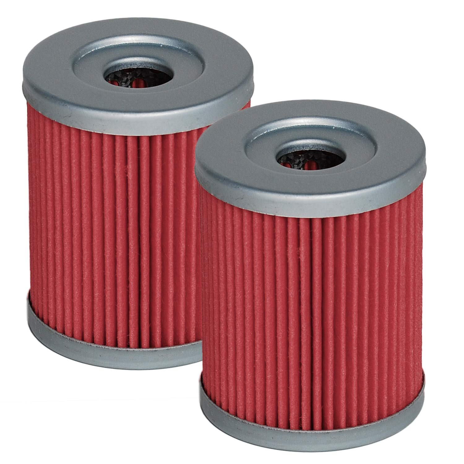 HIFROM 2pcs Oil Filter Compatible with YAMAHA YP400 CP250 Suzuki DR125SE LTF230 LT230E LT300E RV125 SP125 LTF230 LTF250 AN250 AN400 BURGMAN LTZ250 LT250 LT250E ARCTIC CAT 250 300 Replace HF132 KN132 von hifrom