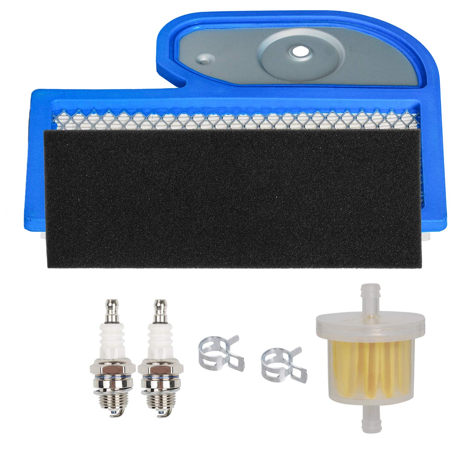 HIFROM Air Filter Pre Filter Cleaner Fuel Filter Spark Plug Tune Up kit Compatible with Kawasaki FH451V FH500V FH531V FH580V 17hp 19hp 23hp 11013-7002 11013-7001 HIFROM Air Filter Pre Filter Cleaner Fuel Filter Spark Plug Tune Up kit Compatible with Kawasaki FH451V FH500V FH531V FH580V 17hp 19hp 23hp 11013-7002 11013-7001 von hifrom