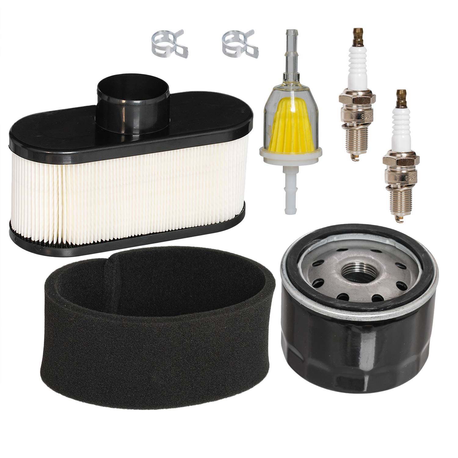HIFROM Air Filter Pre Filter Cleaner Oil Fuel Filter Spark Plug Tune Up Kit Compatible with Cub Cadet LTX1050 RZT50 RZT54 Lawn Mower Engine 11013-7047 49065-7002 von hifrom