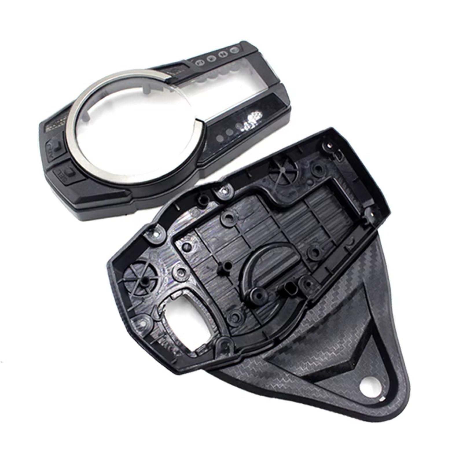 Motorrad-Instrumentenrahmen Kompatibel Mit Suzuki Für GSXR600 Für GSXR750 2011 2012 2013 2014 K11 Tachometer Instrumentengehäuse Messgerät Kilometerzähler Drehzahlmesser Gehäuseabdeckung(1 Set) von hivxwerm