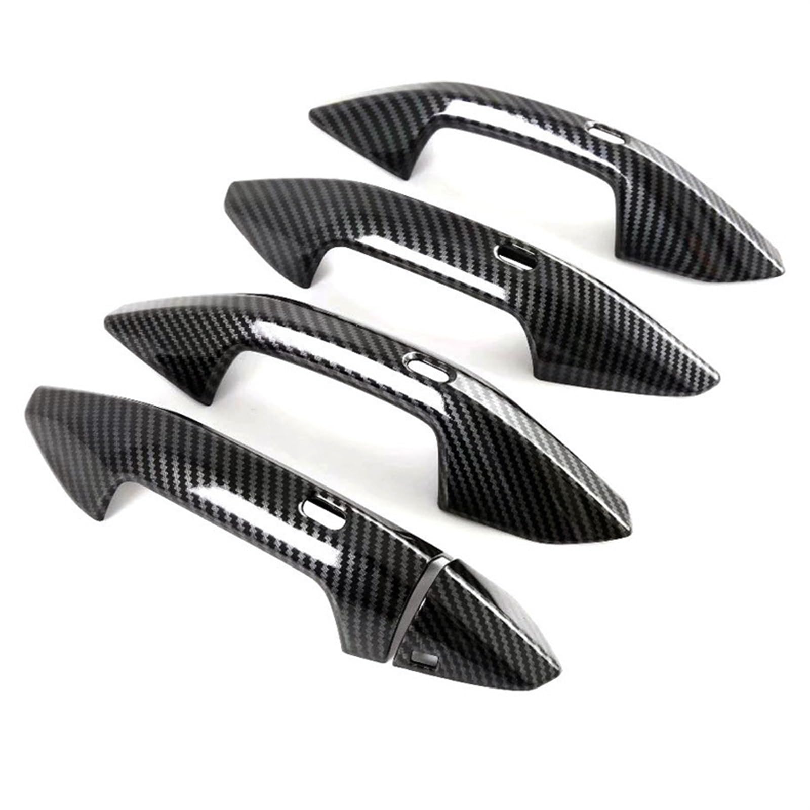 hivxwerm Auto TüRgriff Schale Kompatibel Mit Für A3 8Y 2021 2022 2023 Autotürgriffabdeckung Autozubehör Auto Außentürgriff Dekorationsschale(Carbon Fiber Texture) von hivxwerm