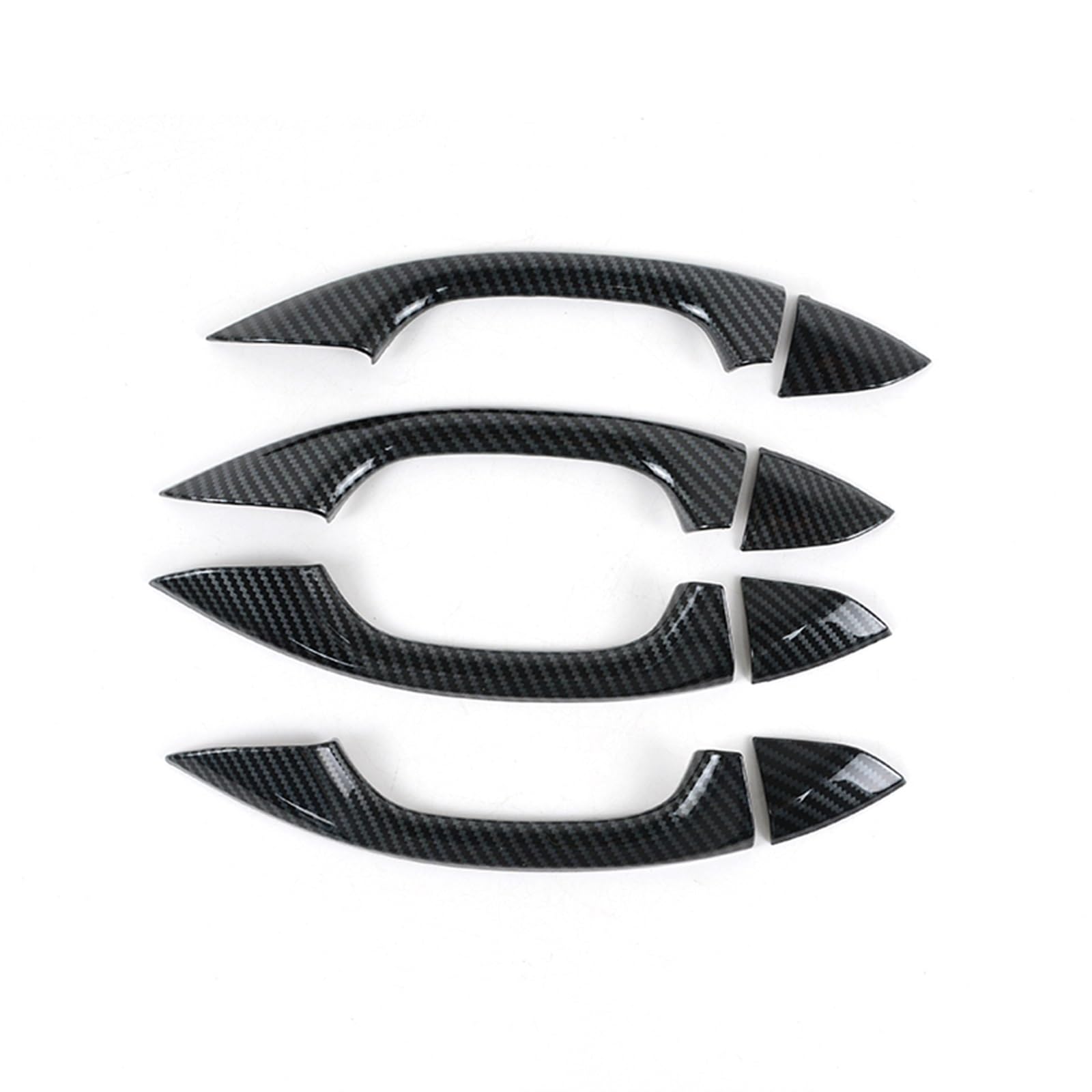 hivxwerm Auto TüRgriff Schale Kompatibel Mit Für A6 C8 2019 2020 2021 2022 Autotürgriffabdeckung Autozubehör Auto Außentürgriff Dekorationsschale(Carbon Fiber) von hivxwerm