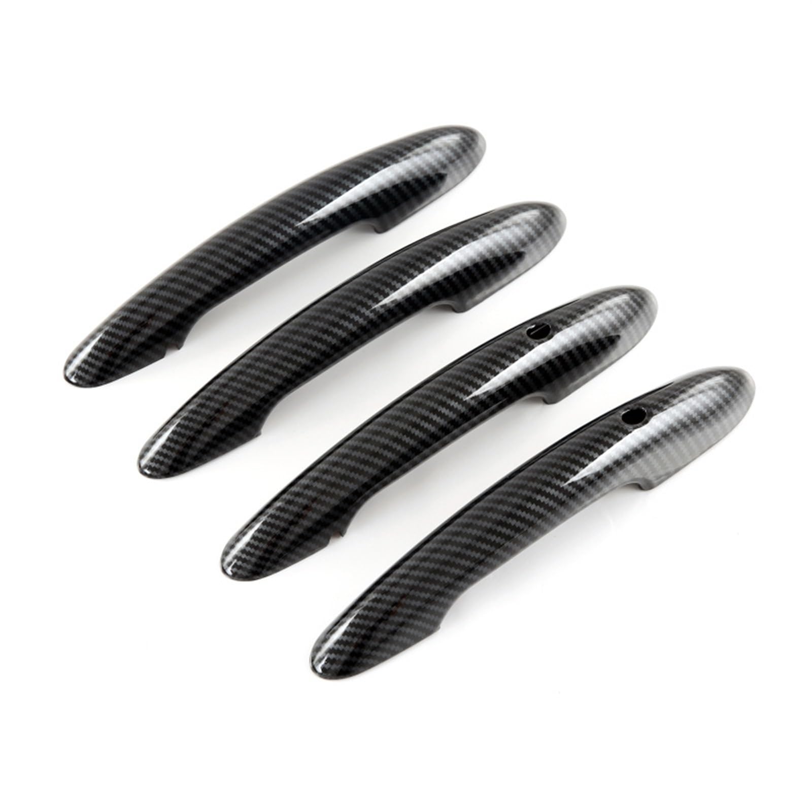 hivxwerm Auto TüRgriff Schale Kompatibel Mit Für Mini F54 F55 F56 F57 Für F60 Autotürgriffabdeckung Autozubehör Auto Außentürgriff Dekorationsschale(Black-with Induction) von hivxwerm