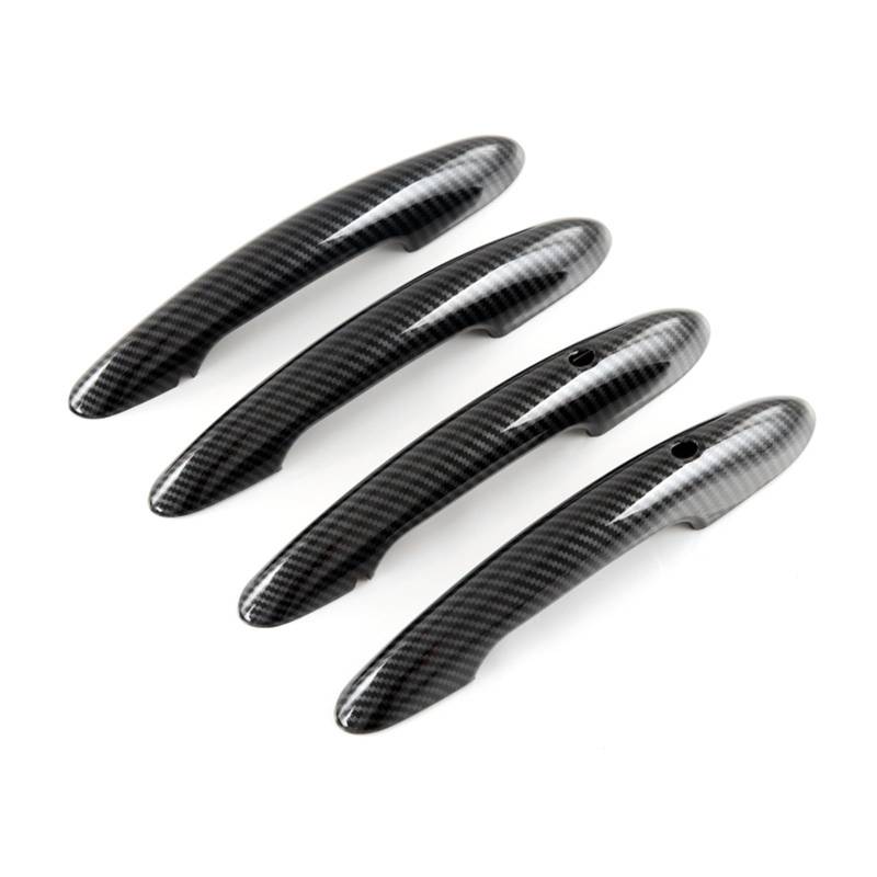 hivxwerm Auto TüRgriff Schale Kompatibel Mit Für Mini F54 F55 F56 F57 Für F60 Autotürgriffabdeckung Autozubehör Auto Außentürgriff Dekorationsschale(Black-with Induction) von hivxwerm
