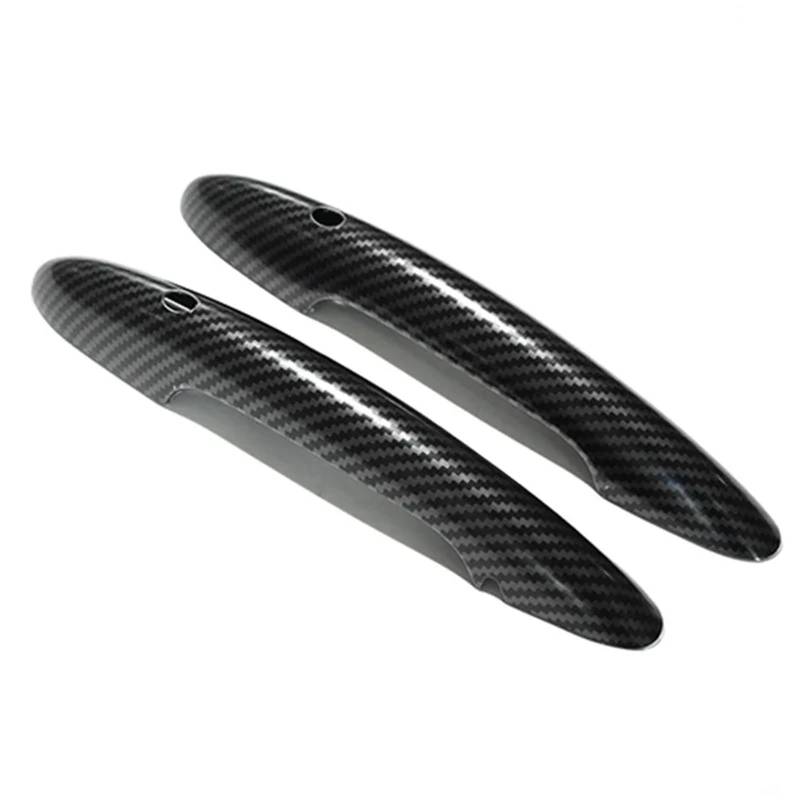 hivxwerm Auto TüRgriff Schale Kompatibel Mit Mini Für Cooper S JCW F56 F57 Autotürgriffabdeckung Autozubehör Auto Außentürgriff Dekorationsschale(Carbon Fiber Pattern) von hivxwerm