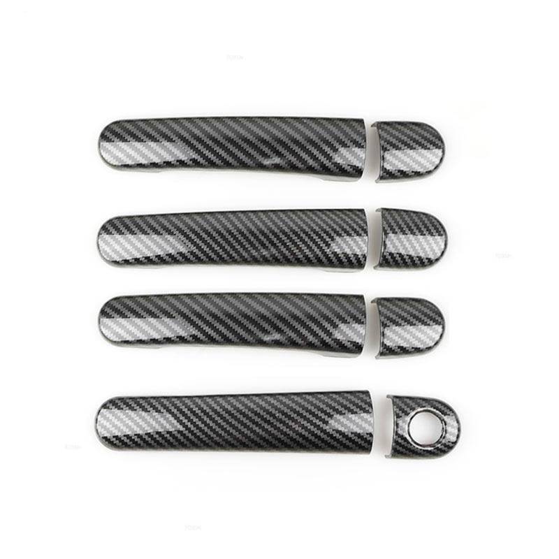 hivxwerm Auto TüRgriff Schale Kompatibel Mit Skoda Für Superb 2001 2002 2003 2004 2005 2006 2007 2008 Autozubehör Auto Außentürgriff Dekorationsschale(Carbon Texture A) von hivxwerm