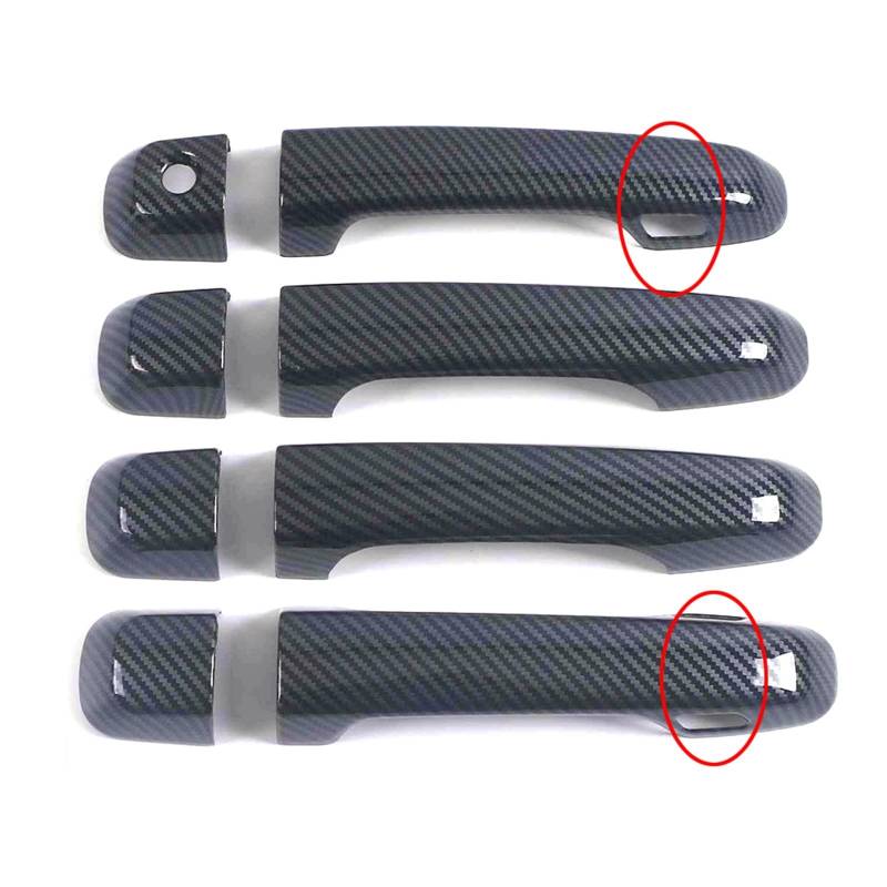 hivxwerm Auto TüRgriff Schale Kompatibel Mit Toyota Für 4Runner 2010 2011 2012 2013 2014 2015 2016 2017 2018 2019 2020 2021 2022 Auto-Außentürgriff-Dekorationsschale(with Smart Key Holes) von hivxwerm