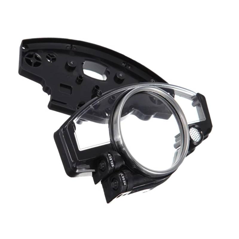 hivxwerm Motorrad-Instrumentenrahmen Kompatibel Mit Yamaha Für YZF R6 2006 2007 2008 2009 2010 2011 2012 Für R1 2004 2005 2006 Drehzahlmesser Kilometerzähler Tachometer Lenkungsmessgerät Gehäuse von hivxwerm