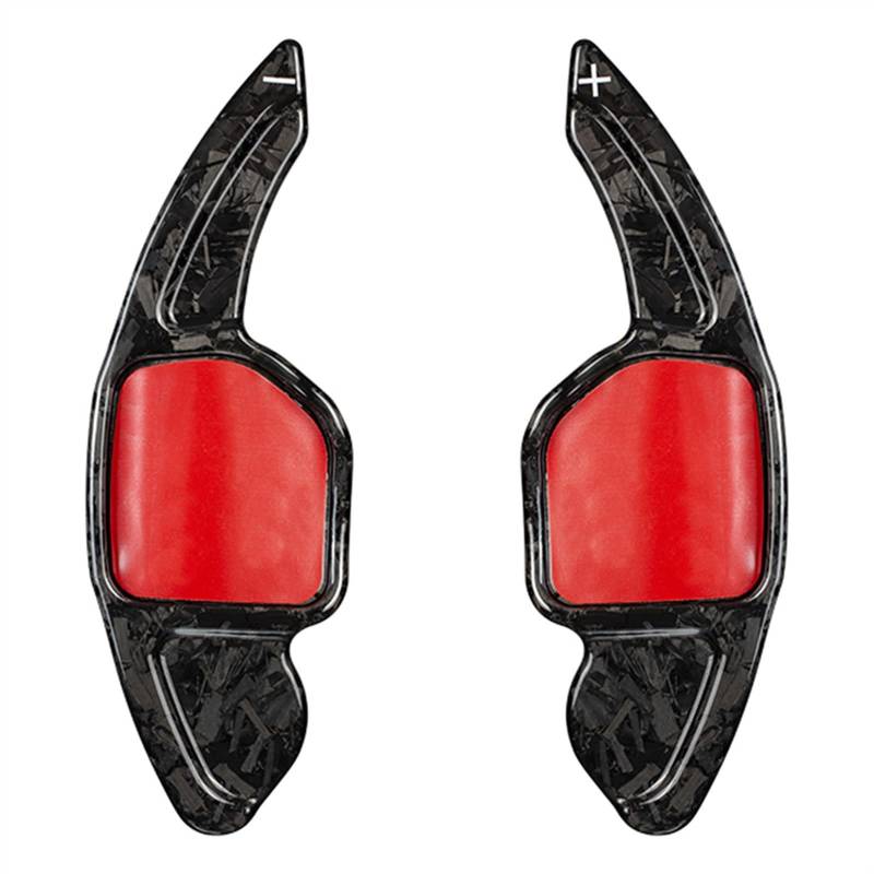 hivxwerm Shift Paddles Kompatibel Mit Für A8 2008 2009 2010, Geschmiedetes Kohlefasermuster, Auto-Lenkrad-Schaltwippen-Verlängerungsteile von hivxwerm