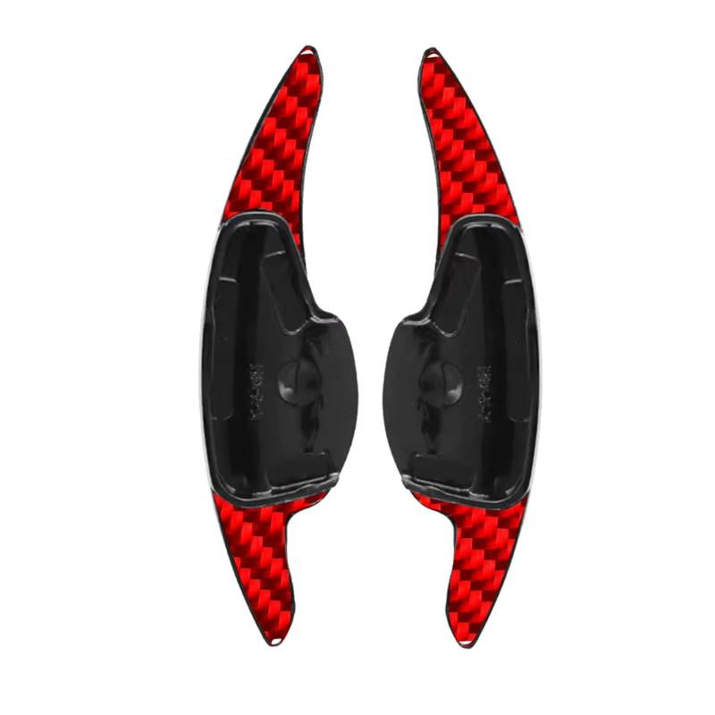 hivxwerm Shift Paddles Kompatibel Mit Hyundai Für Lafesta 2019 2020 2021 2022 Für Palisade 2021 2022 2023 Auto-Lenkrad-Schaltpaddel-Verlängerung Auto-Universal-Picks(Carbon Fiber Red) von hivxwerm