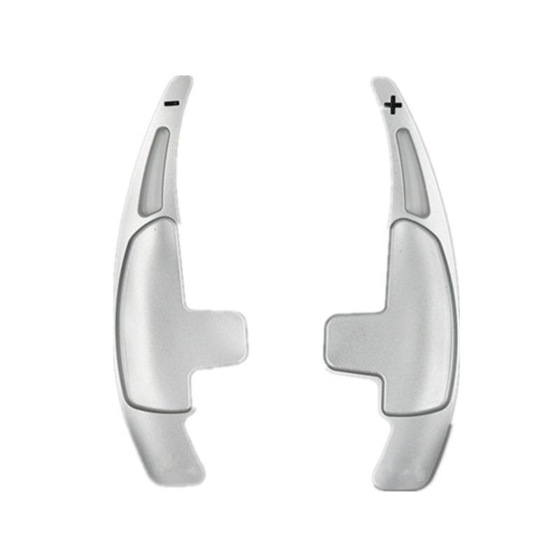 hivxwerm Shift Paddles Kompatibel Mit Mercedes Für GLA45 2014-2015 Für SL63 2013-2015 Für E43 2007-2014 Auto-Lenkrad-Schaltwippen Auto-Schalt-Verlängerungswippen(Silver) von hivxwerm