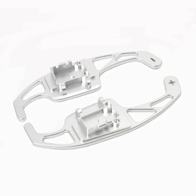 hivxwerm Shift Paddles Kompatibel Mit Skoda Für Scala 2019 2020 2021. Ersetzen Sie Die Lenkrad-Schaltwippenverlängerung. 2 Stück Auto-Schaltwippen(Silver) von hivxwerm