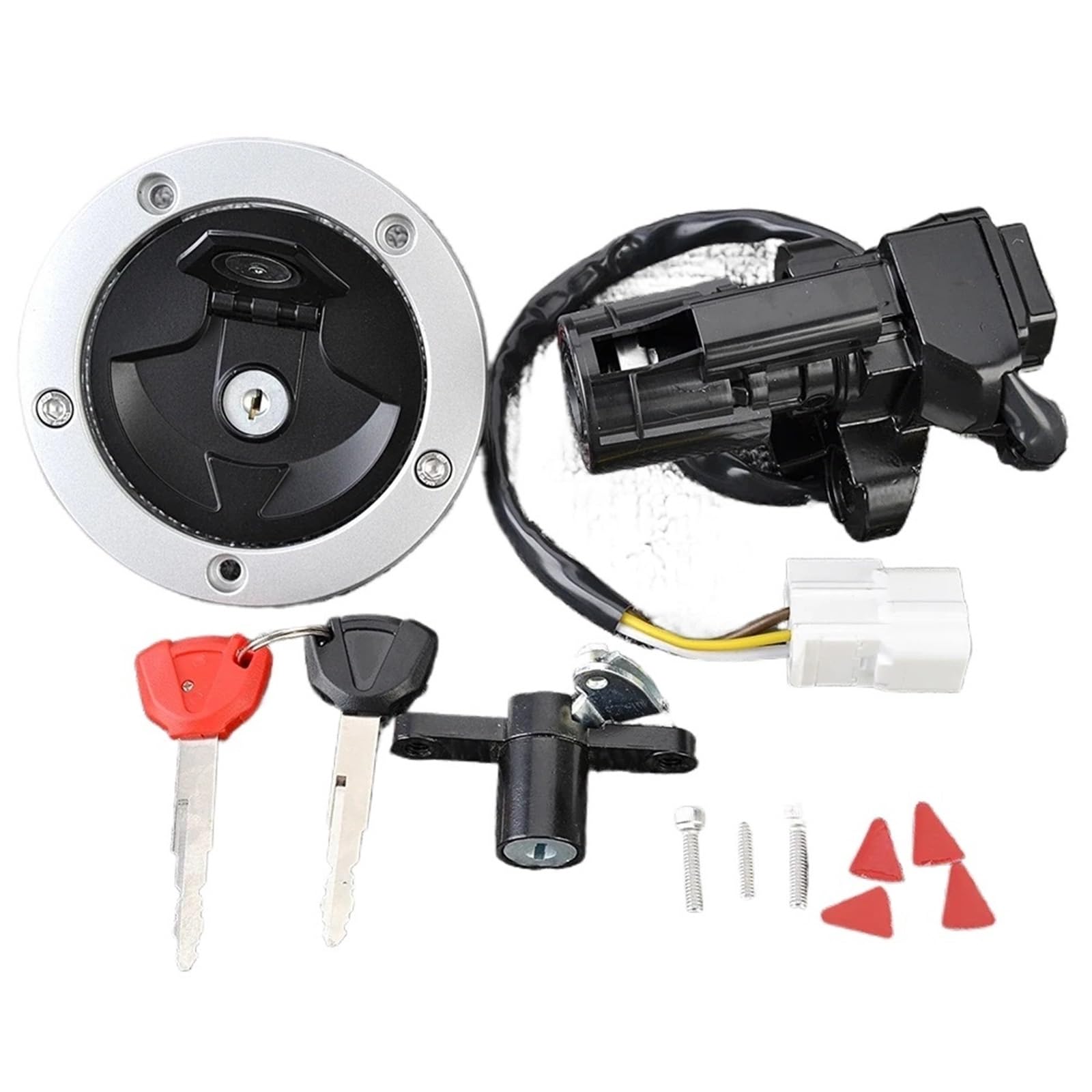hivxwerm zündschloss Kompatibel Mit Für EX400 Für Ninja 400R 2014 2015 2016 2017 Motorrad-Zündschalter-Kit Montage Tankdeckel-Abdeckung Sperrschlüsselsatz 51049-0714 hivxwerm zündschloss Kompatibel Mit Für EX400 Für Ninja 400R 2014 2015 2016 2017 Motorrad-Zündschalter-Kit Montage Tankdeckel-Abdeckung Sperrschlüsselsatz 51049-0714 von hivxwerm
