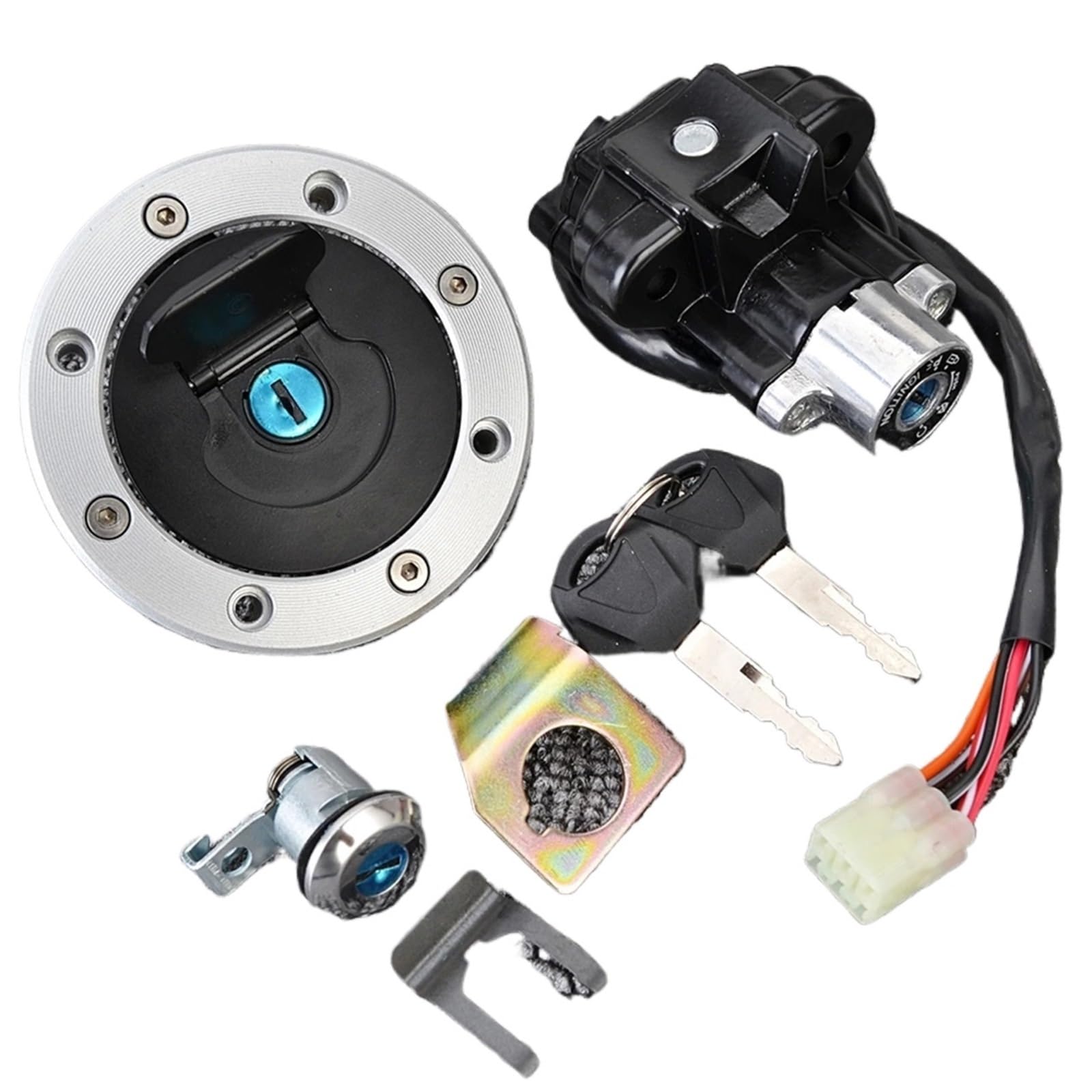hivxwerm zündschloss Kompatibel Mit Suzuki Für GSXR750 2000 2001 2002 2003, Motorrad-Zündschloss-Set, Montage, Sperrschalter, Tankdeckel, Schlüsselabdeckung, Zubehör hivxwerm zündschloss Kompatibel Mit Suzuki Für GSXR750 2000 2001 2002 2003, Motorrad-Zündschloss-Set, Montage, Sperrschalter, Tankdeckel, Schlüsselabdeckung, Zubehör von hivxwerm