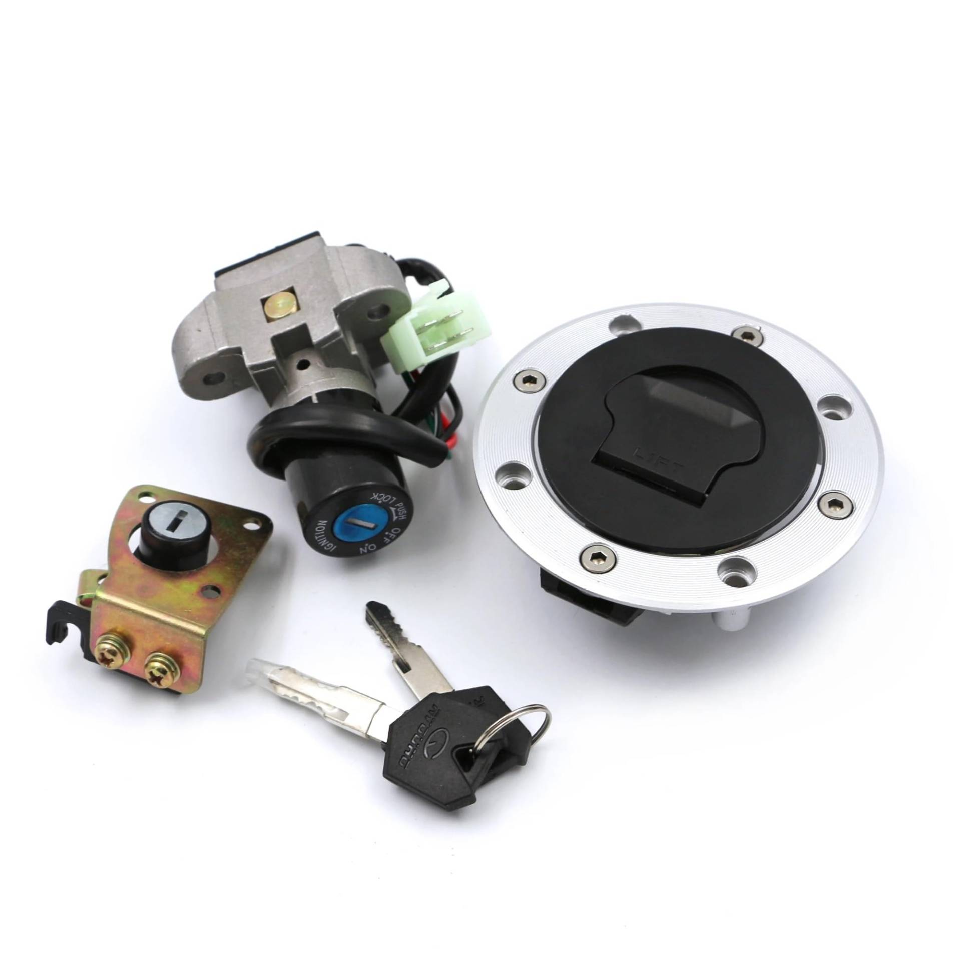 hivxwerm zündschloss Kompatibel Mit Suzuki GSF400 Für Bandit GK75A 1989 1990 1991 1992 1993 1994. Motorrad-Zündschalter-Kit, Montage, Tankdeckel-Abdeckung, Schloss, Schlüsselsatz hivxwerm zündschloss Kompatibel Mit Suzuki GSF400 Für Bandit GK75A 1989 1990 1991 1992 1993 1994. Motorrad-Zündschalter-Kit, Montage, Tankdeckel-Abdeckung, Schloss, Schlüsselsatz von hivxwerm