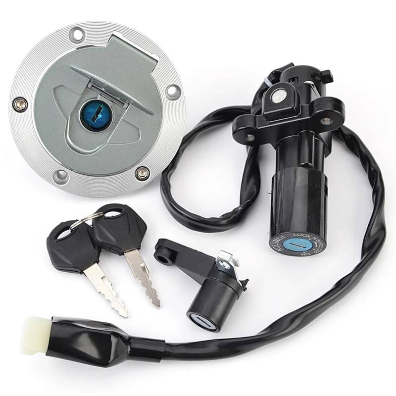 hivxwerm zündschloss Kompatibel Mit YZF Für R25 Für R3 2015 2016 2017 2018 Motorrad-Zündgerät Tankdeckel-Zündschlossschloss 1WD-XH250-00 1WD-XH250-01 von hivxwerm