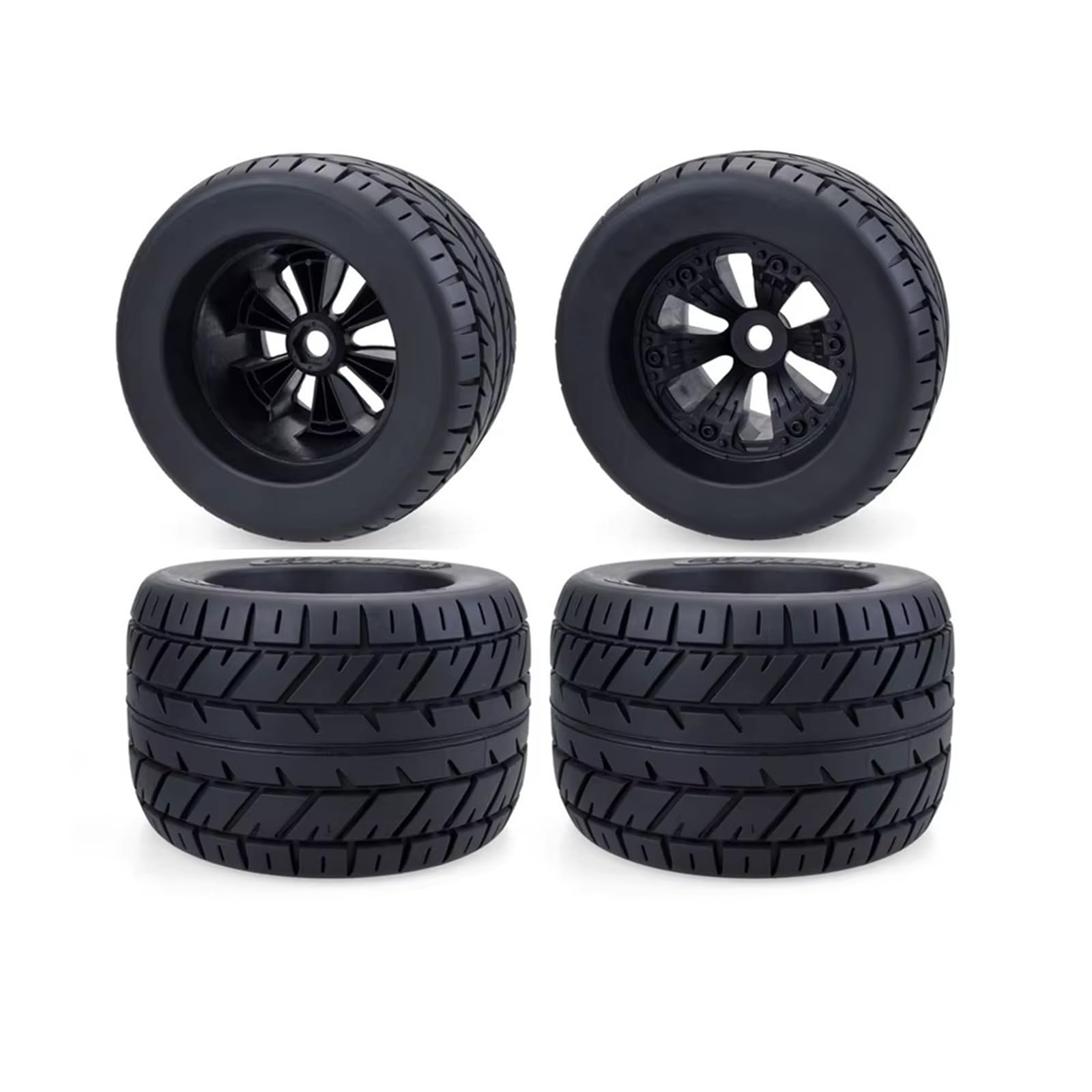 JYYTERD RC Teile Kompatibel Mit ARRMA Für Traxxas 1/8 RC-Auto, Monstertruck, Für Buggy-Teile, 4 Stück, 170 Mm, 165 Mm, Räder, Reifen, 17 Mm Sechskantnabe, Gummischwamm(ColorC) von hjuink