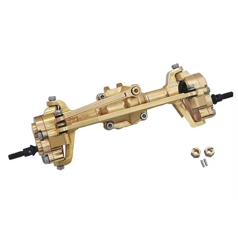JYYTERD RC Teile Kompatibel Mit FMS Für FCX18 Für FCX24 1/24 1/18 RC-Auto-Upgrade-Teile Ersatzzubehör Messing CNC Vorder- Und Hinterachse(Front) von hjuink