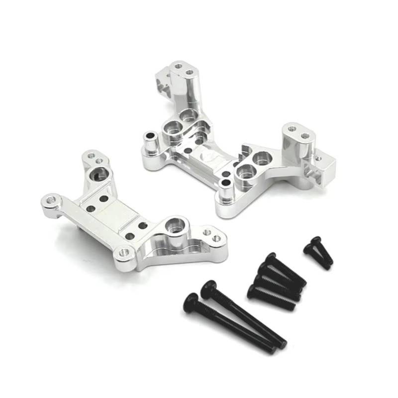 JYYTERD RC Teile Kompatibel Mit MJX H16 16207 16208 16209 16210 1/16 RC-Auto-Upgrade-Ersatzteilen, Metall-Stoßdämpfertürme Vorne Und Hinten(Silver) von hjuink