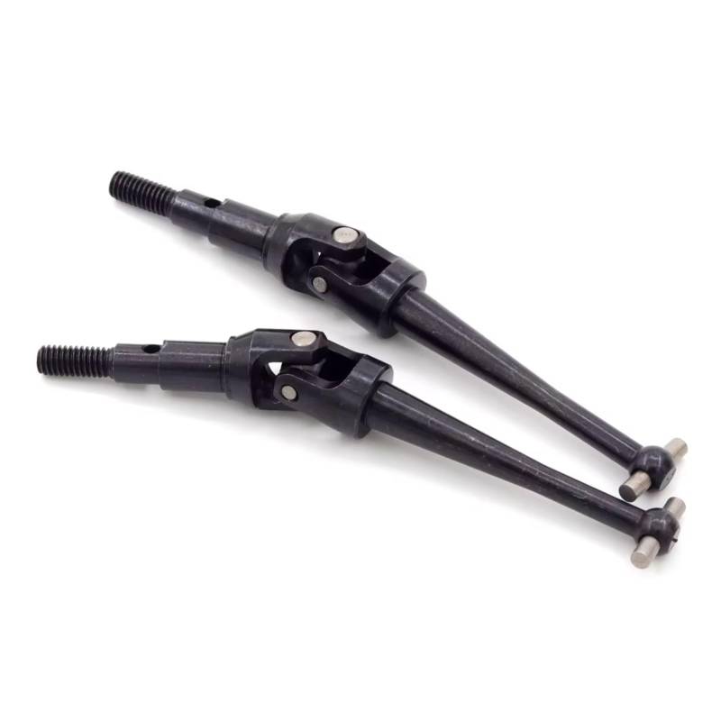 JYYTERD RC Teile Kompatibel Mit MJX H16 16207 16208 16209 16210 14209 14210 1/16 RC-Auto-Upgrade-Teile, 2 Stück Stahlmetall-Antriebswelle, CVD-Antriebswelle(Black) von hjuink