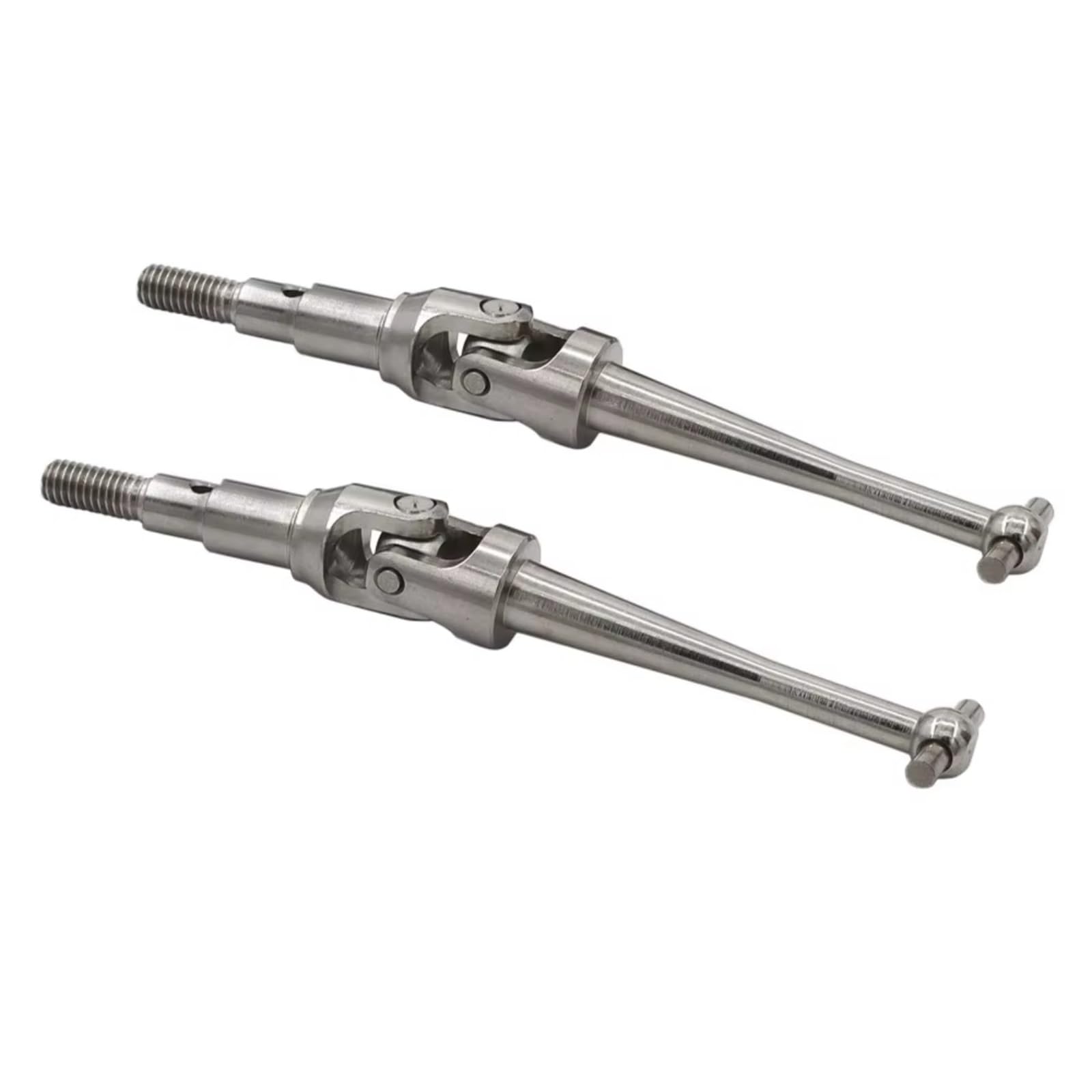 JYYTERD RC Teile Kompatibel Mit MJX H16 16207 16208 16209 16210 14209 14210 1/16 RC-Auto-Upgrade-Teile, 2 Stück Stahlmetall-Antriebswelle, CVD-Antriebswelle(Silver) von hjuink