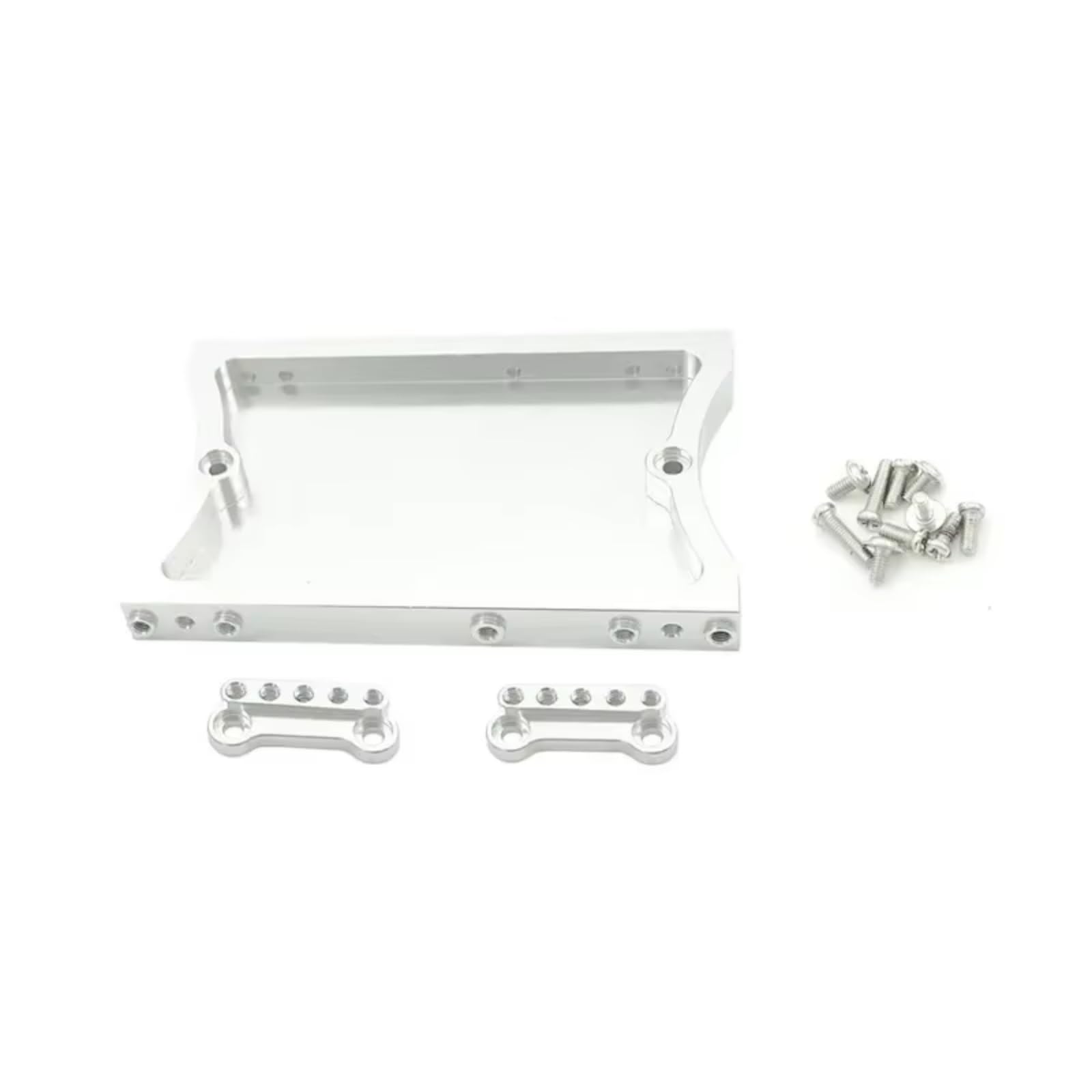 JYYTERD RC Teile Kompatibel Mit MN D90 D91 D96 Für MN98 99S RC-Auto-Upgrade-Teile, 1 Satz Metall-Stoßdämpferhalterung Und Metall-Heckträger(Silver) von hjuink