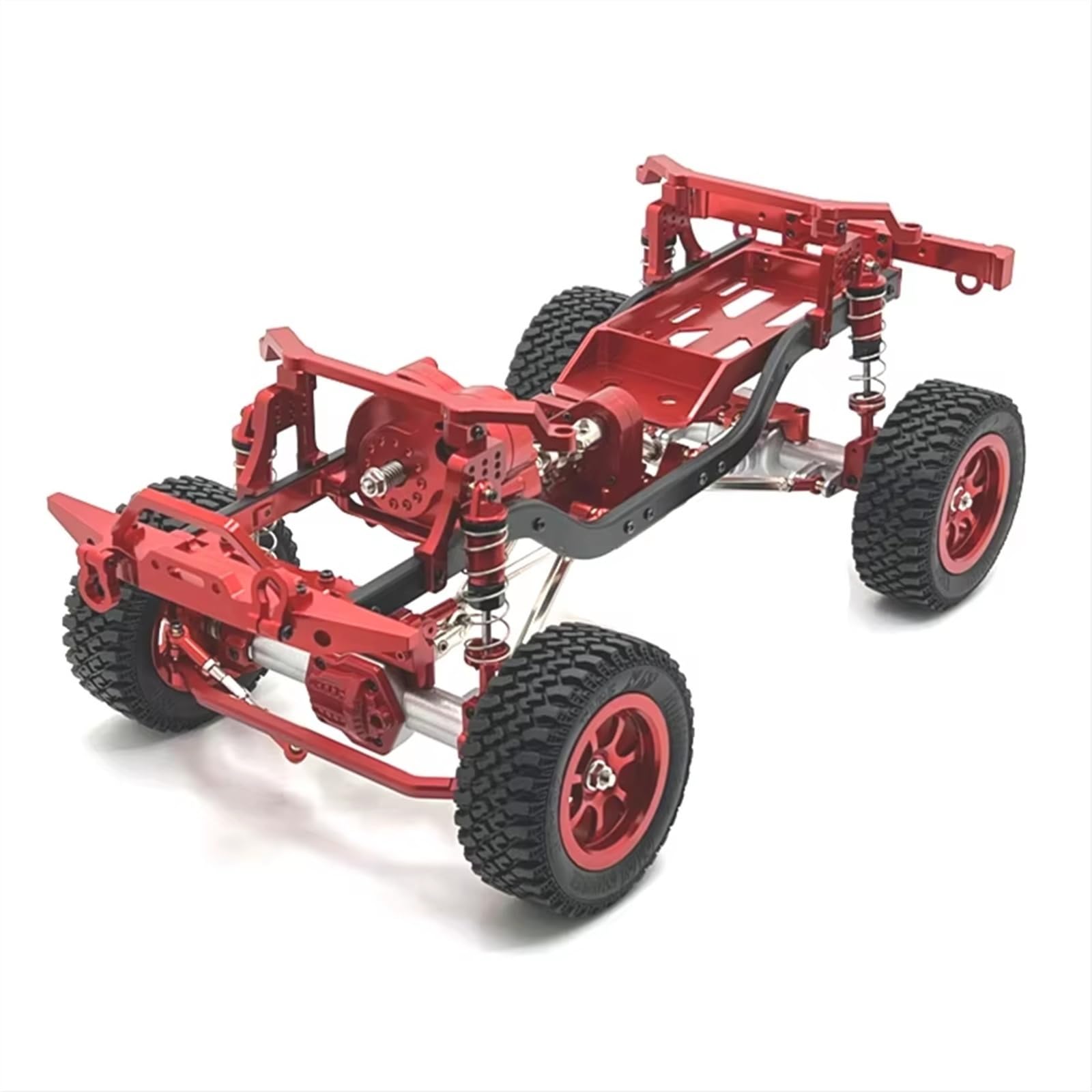 JYYTERD RC Teile Kompatibel Mit MN-Modell Für MN128 Für MN86 G500 1/12 Fernbedienung Crawler Autos Ersatzteile Metall Upgrade Modifizierten Rahmen(Red) von hjuink