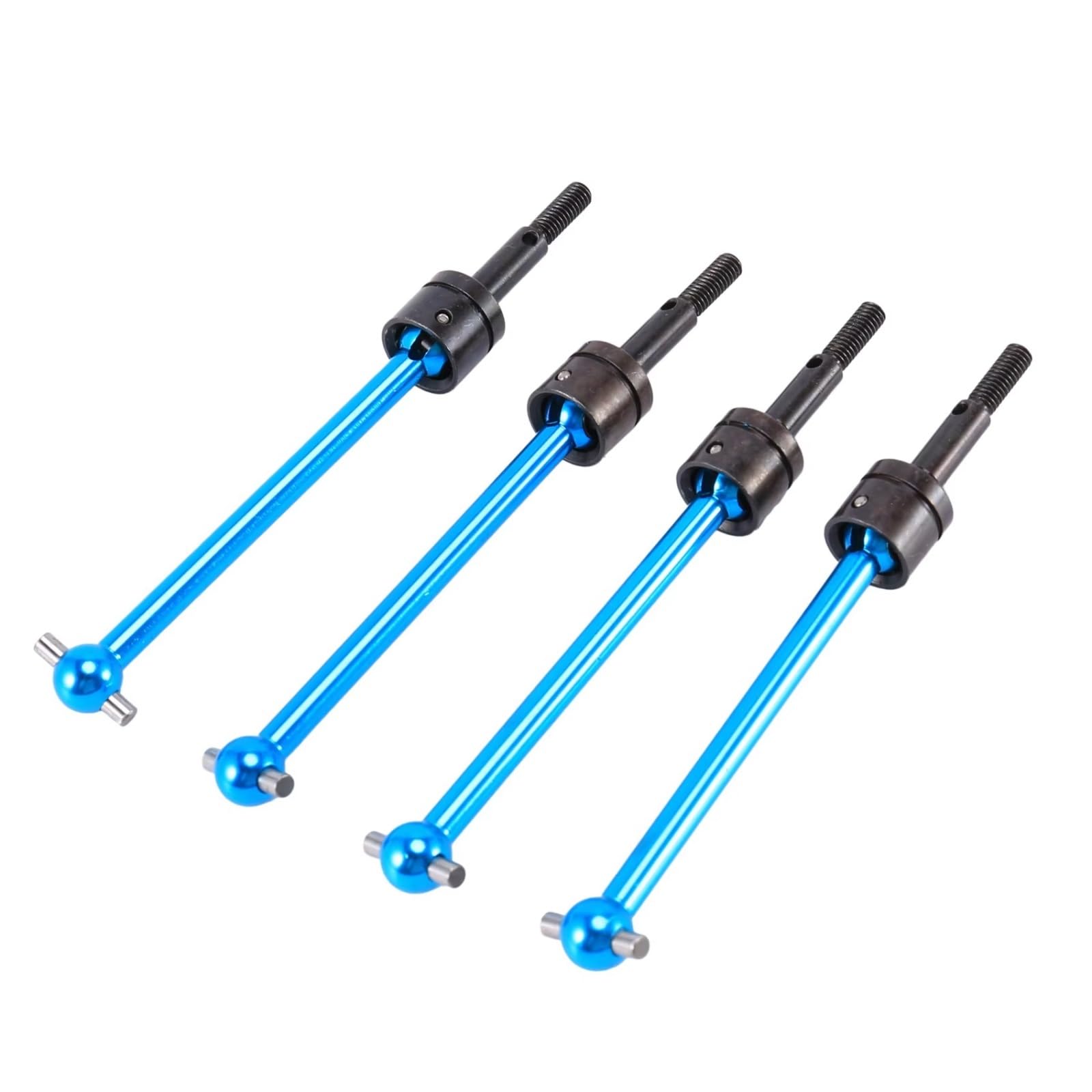 JYYTERD RC Teile Kompatibel Mit Tamiya DT03 Für TT-02B RC-Auto-Upgrade-Teile, Zubehör, 4-teilig, Metall Für Universal-Antriebswelle CVD (64 Mm) von hjuink