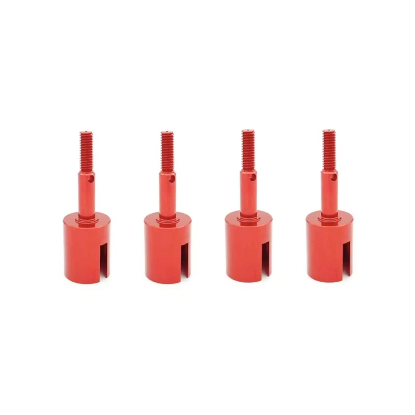JYYTERD RC Teile Kompatibel Mit Tamiya Für TT01 TT01E Für TT02 Für TT02B 51006 9005713 1/10 RC-Autoteile, Metall-Aluminium-Achsen, Radachsenbecher(Red) von hjuink