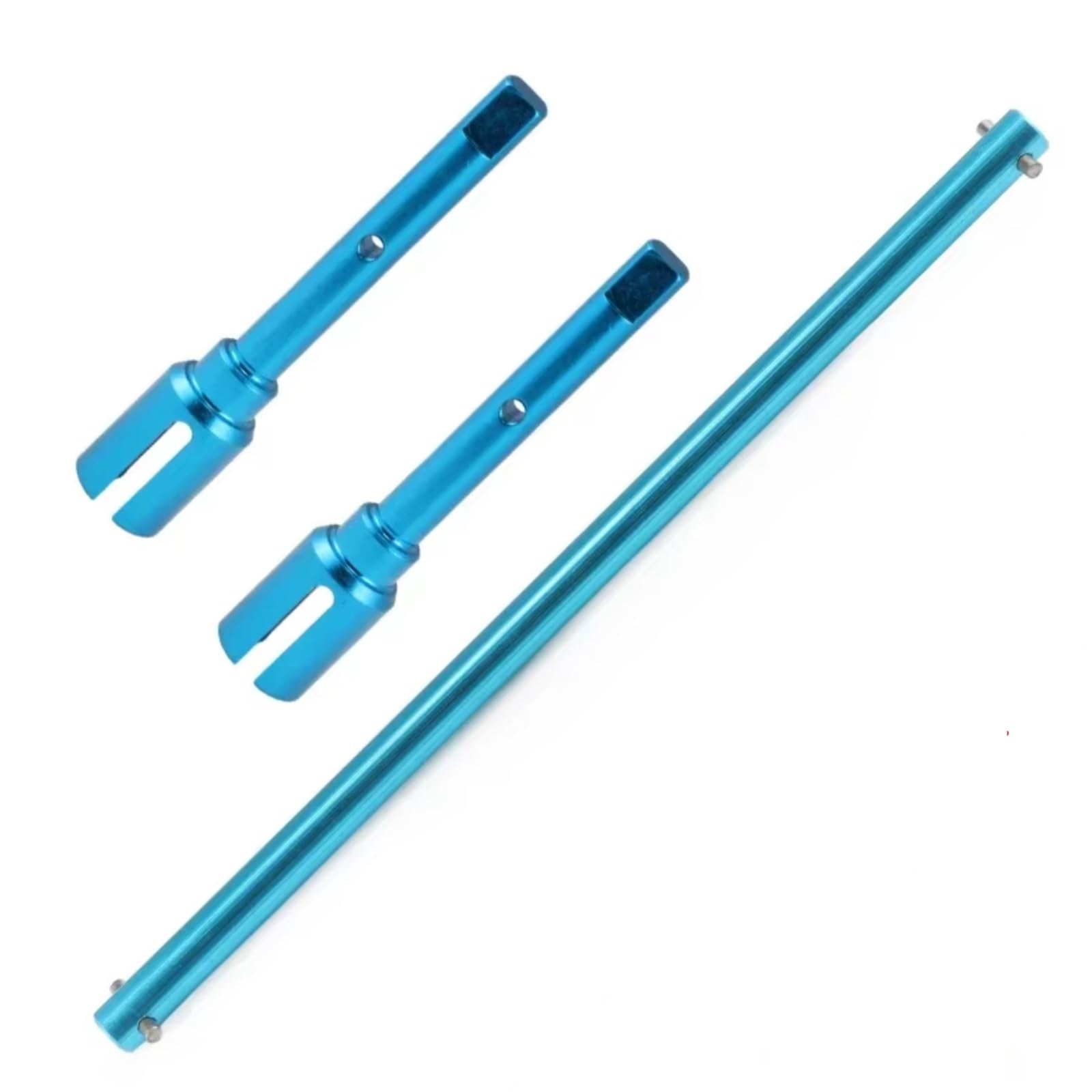 JYYTERD RC Teile Kompatibel Mit Tamiya Für TT02 1/10 RC-Auto-Upgrade-Teile, Zentrale Antriebswelle Und Propellergelenksatz Aus Aluminiumlegierung(Blue) von hjuink