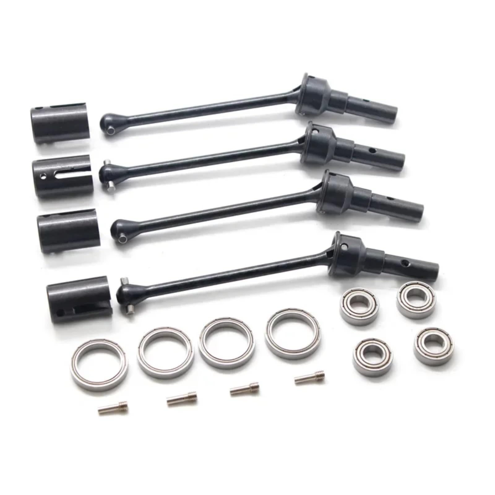 JYYTERD RC Teile Kompatibel Mit Trxs Für MAXX Für Widemaxx 1/10 RC-Auto-Upgrade-Teile, 4-teilige Verlängerte Antriebswelle CVD Aus Stahl Vorne Und Hinten Mit Wellenbecher JYYTERD RC Teile Kompatibel Mit Trxs Für MAXX Für Widemaxx 1/10 RC-Auto-Upgrade-Teile, 4-teilige Verlängerte Antriebswelle CVD Aus Stahl Vorne Und Hinten Mit Wellenbecher von hjuink