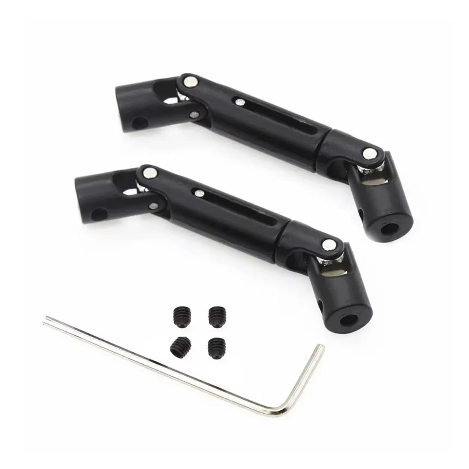 JYYTERD RC Teile Kompatibel Mit WPL C14 C24 Für MN D90 MN90 Für MN98 Für MN99S RC-Auto-Upgrades Teile Zubehör 2 Stück Metall-Antriebswelle Antriebswelle(Black) von hjuink